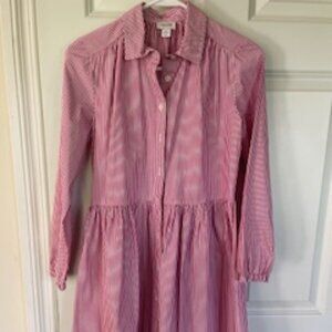 J Crew Striped Button-Down Shirt Dress size 00